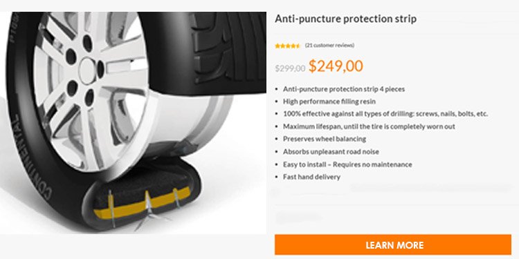 Anti-puncture protection strip