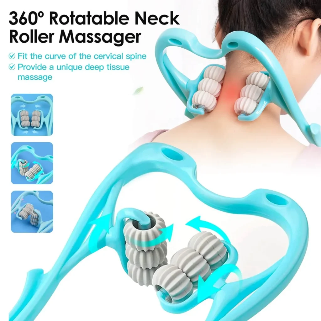 6-Ball Ergonomic Neck Roller Massager